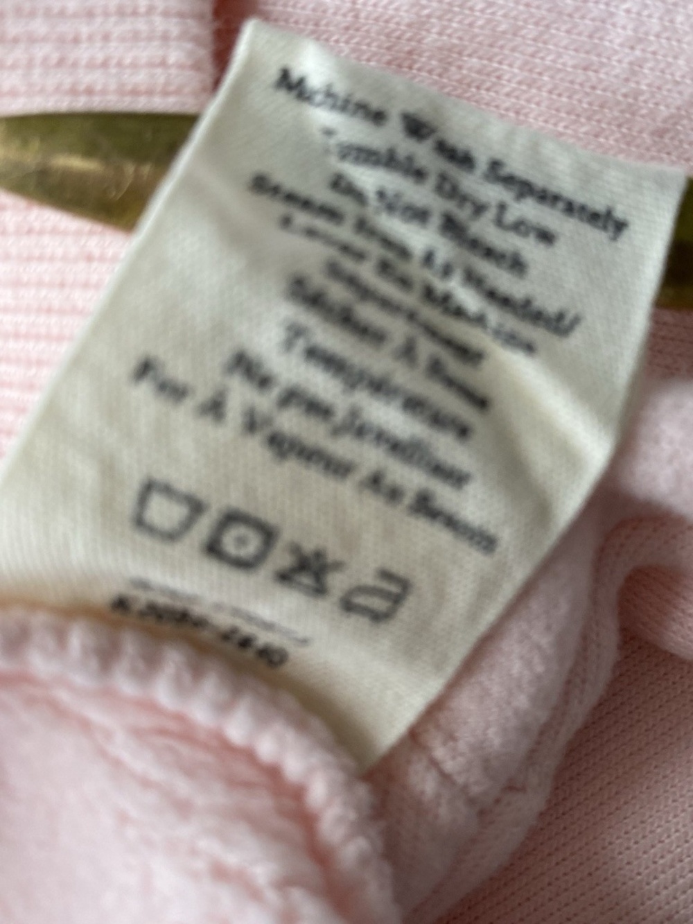 LoveShackFancy LA Light Pink Pullover Sweatshirt Size M/L Boho Surf Beach - Picture 11 of 11